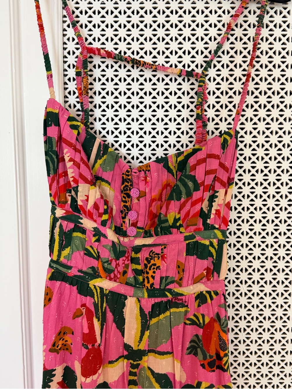 Farm Rio Tropical Print Sundress with strappy back - Picture 2 of 4